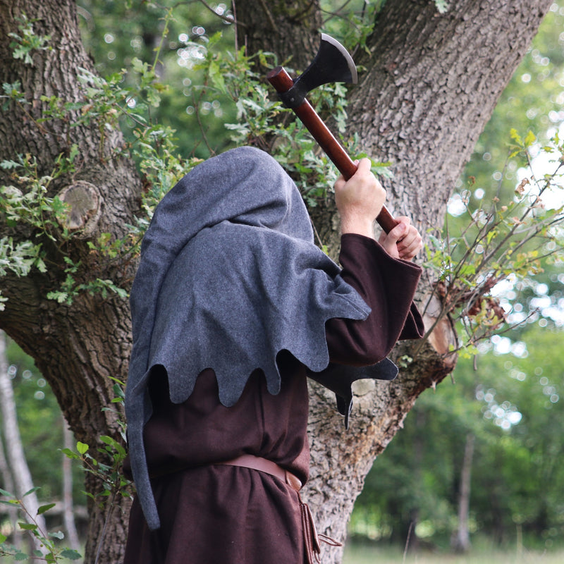 Wollen kaproen, grijs