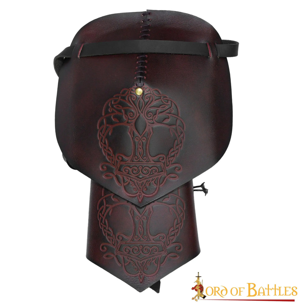 Leather pauldron Yggdrasil