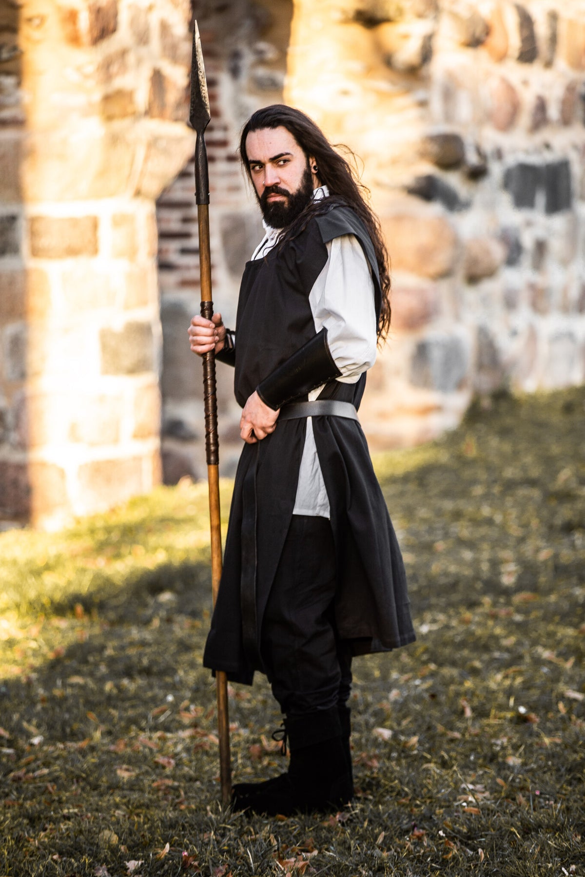 Surcoat men, black