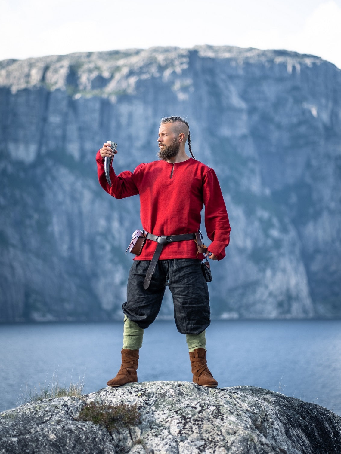 Viking tunic Hans, red