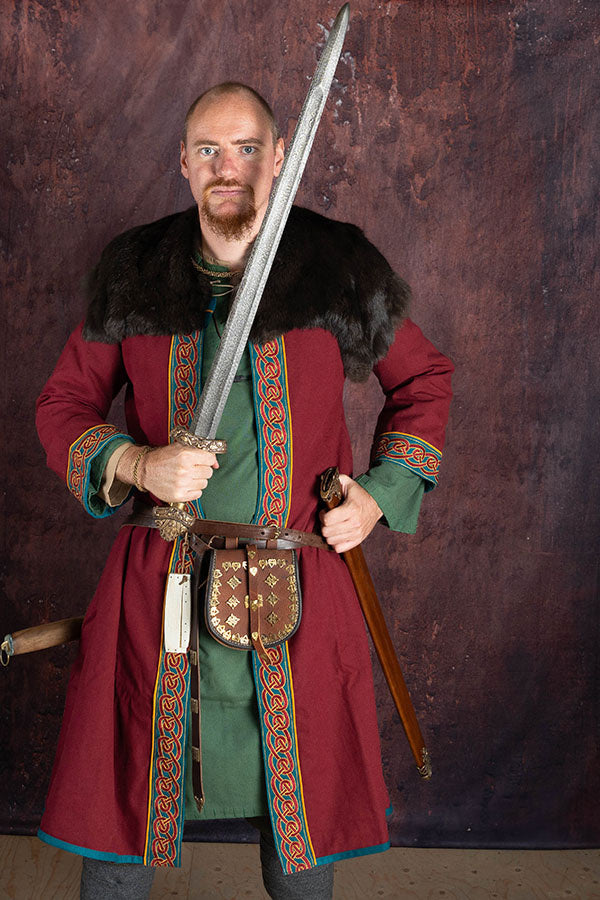 Germanic Thorsberg tunic with authentic zoom, green