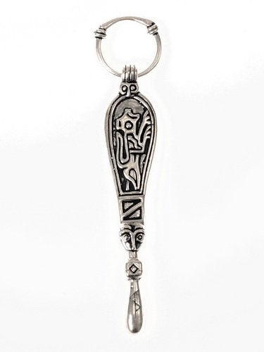 Birka Viking ear spoon, grave 660, silvered