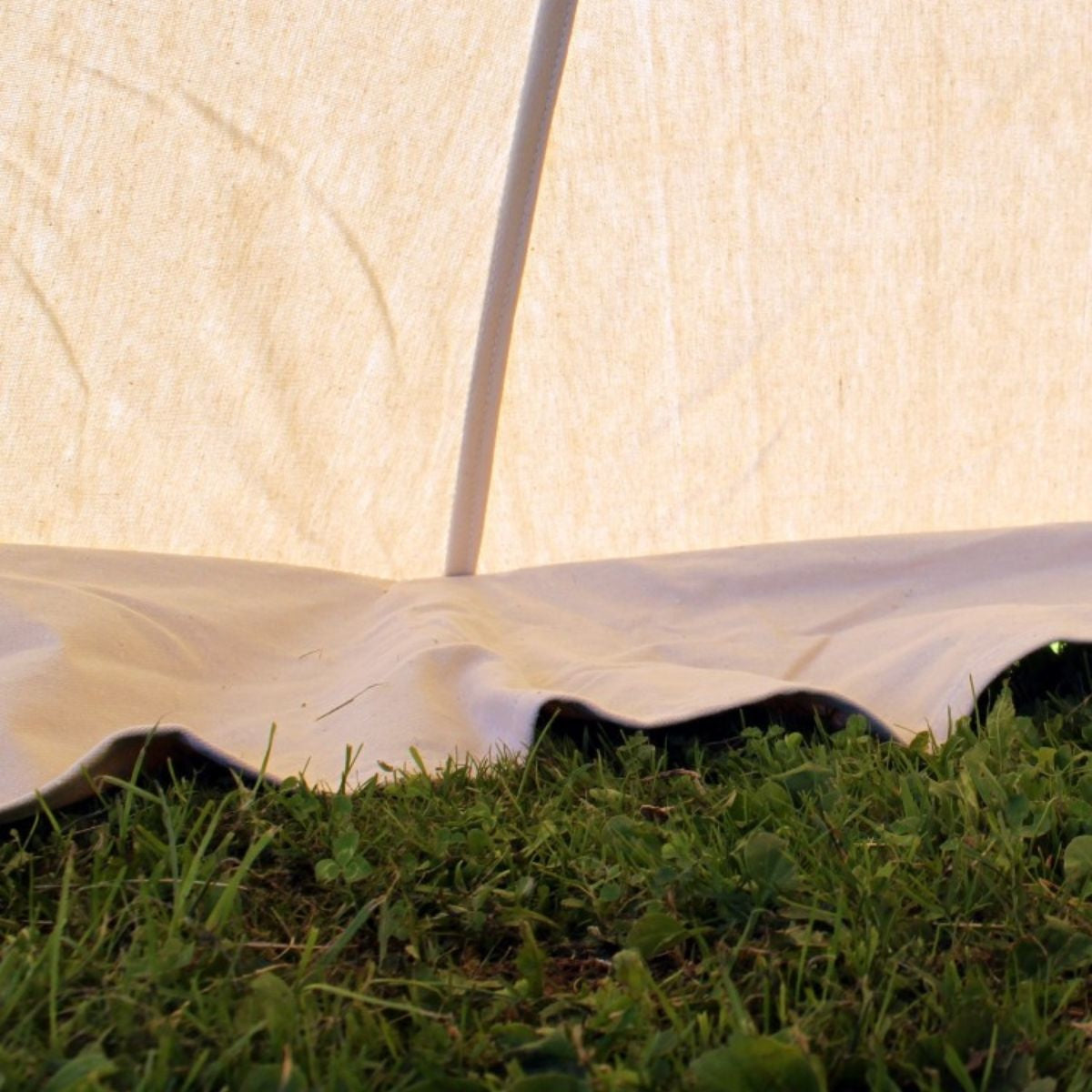 Medieval tent Herold 4 x 4 m, natural, 425 gsm