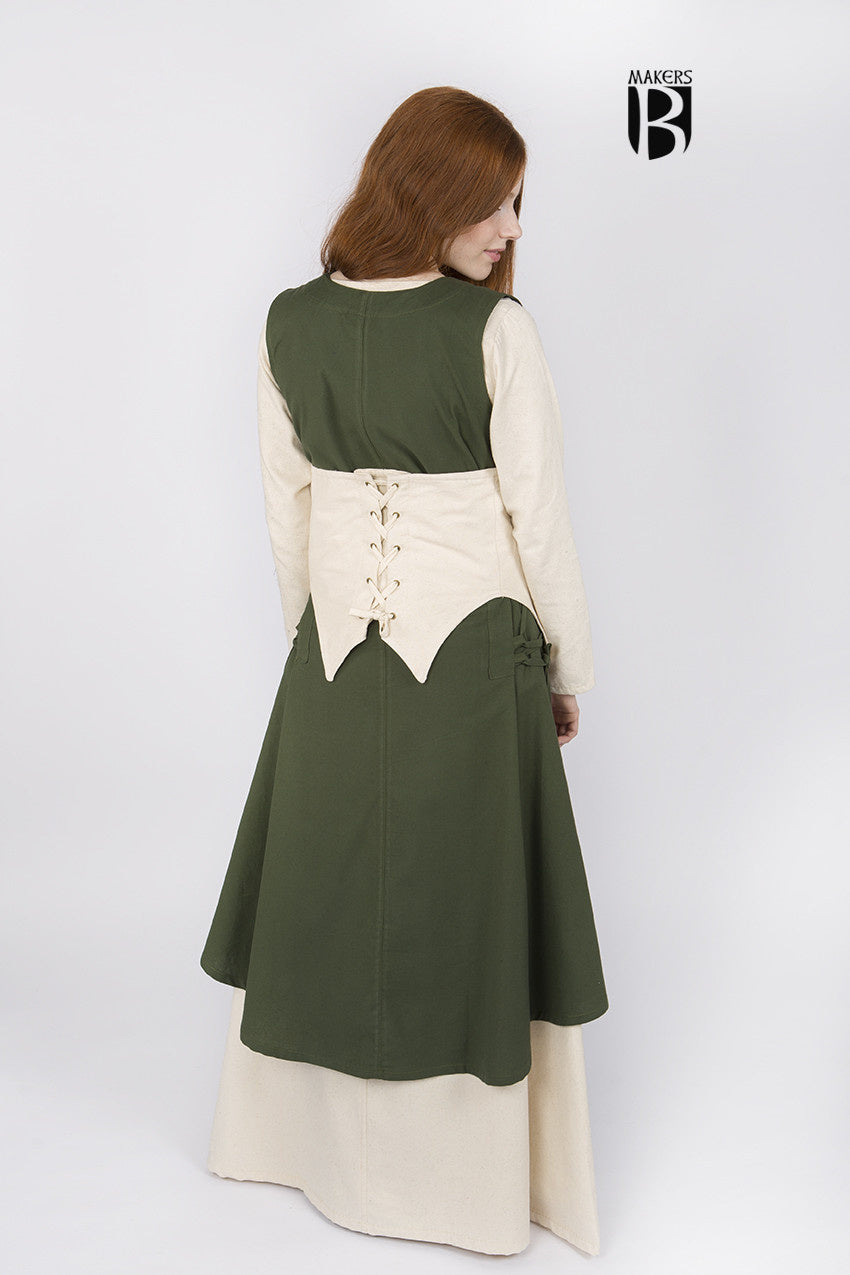 Cotton corset Thana, natural