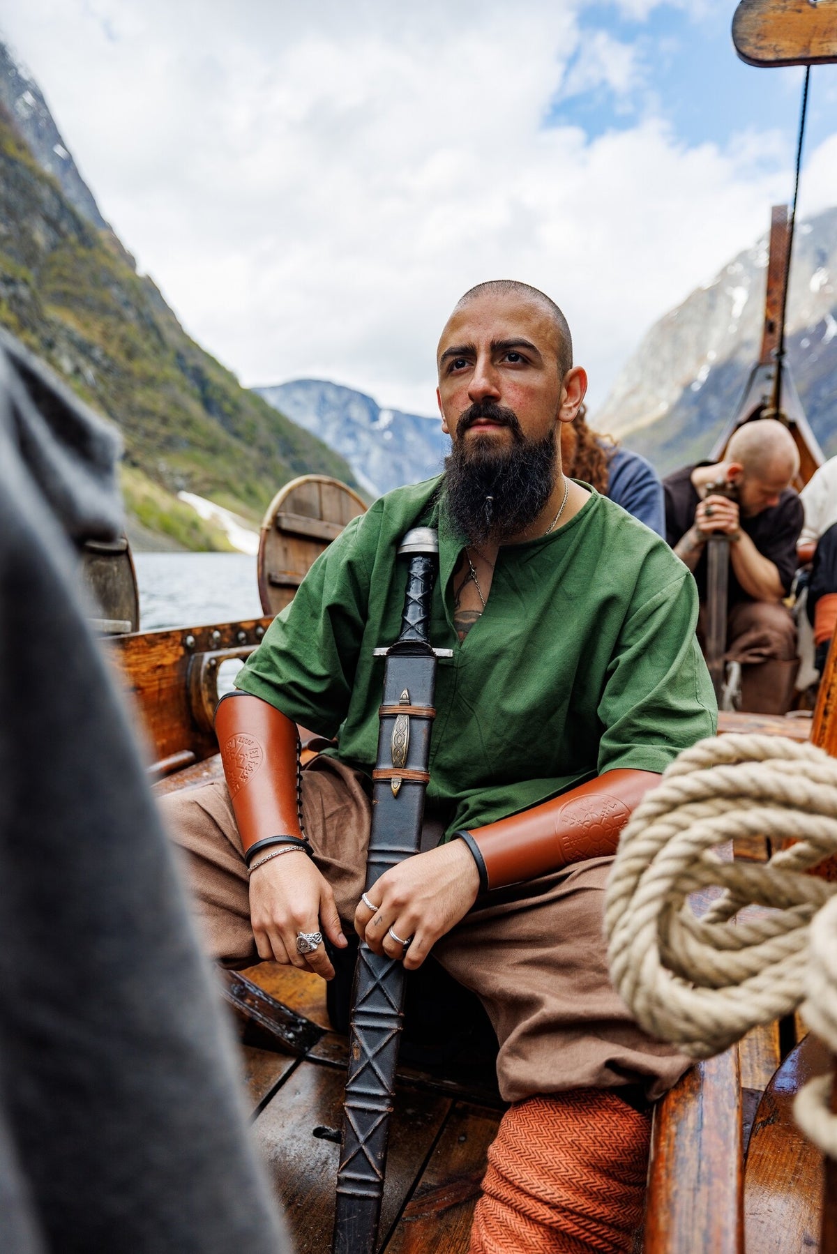 Viking tunic Uhtred, green