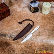 15th century dining knife with bone handle, stainless steel