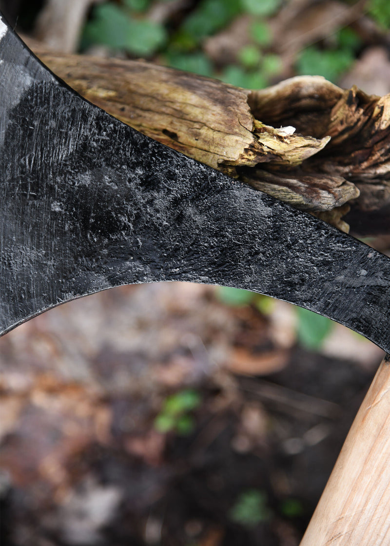 Duży topór miotany franciska, półostry