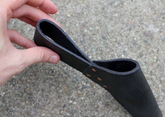 Leather sword holder for belt