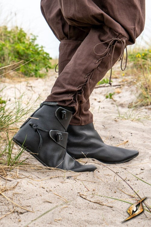 Viking shoes Jorvik with rubber sole, black