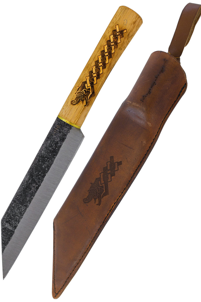 Norse dragon Viking seax, sharp