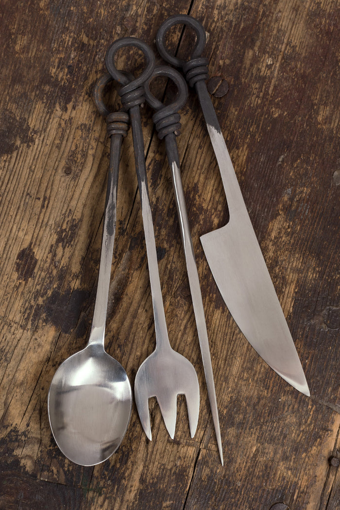 Medieval cutlery set stainless steel
