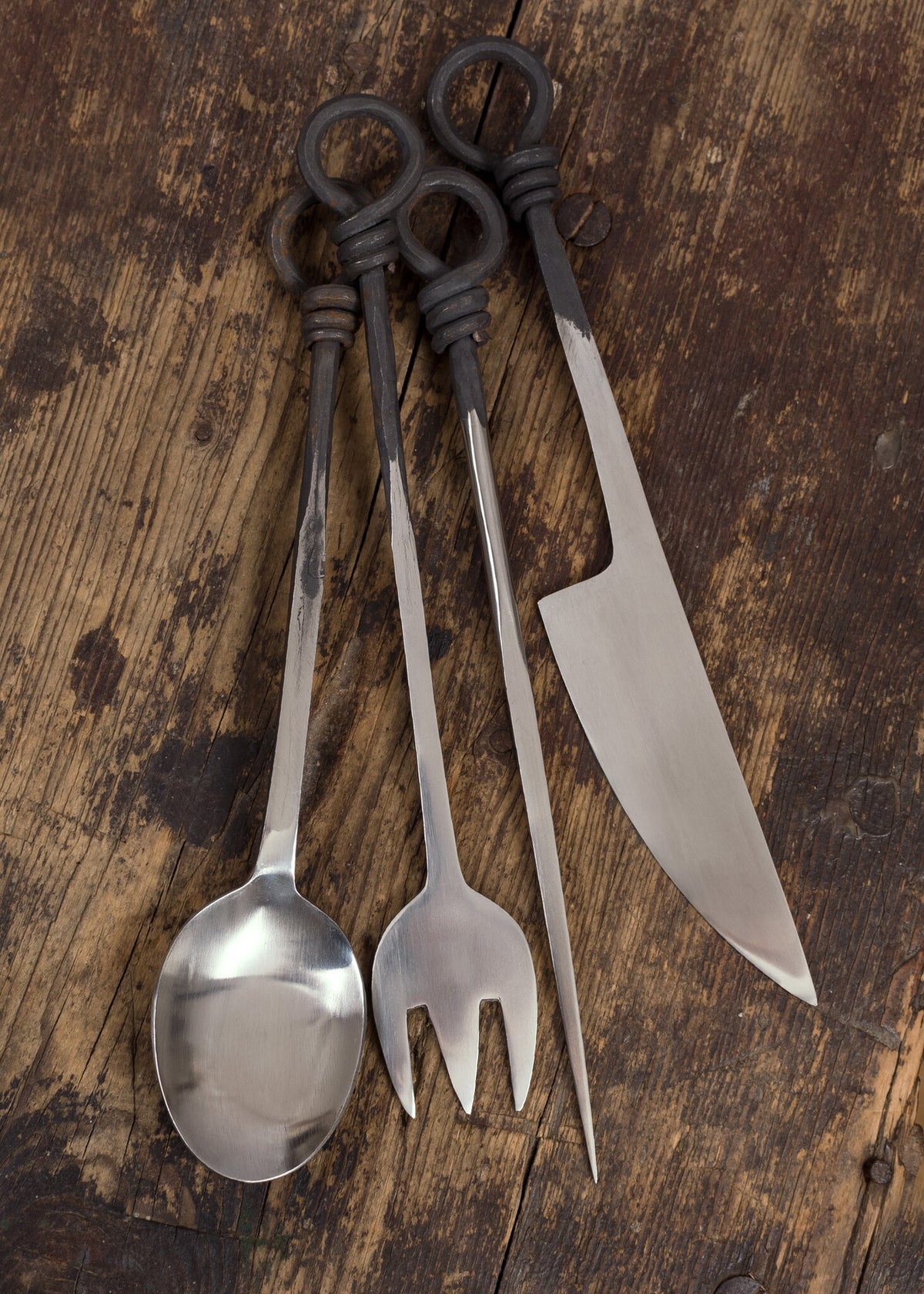 Medieval cutlery set stainless steel