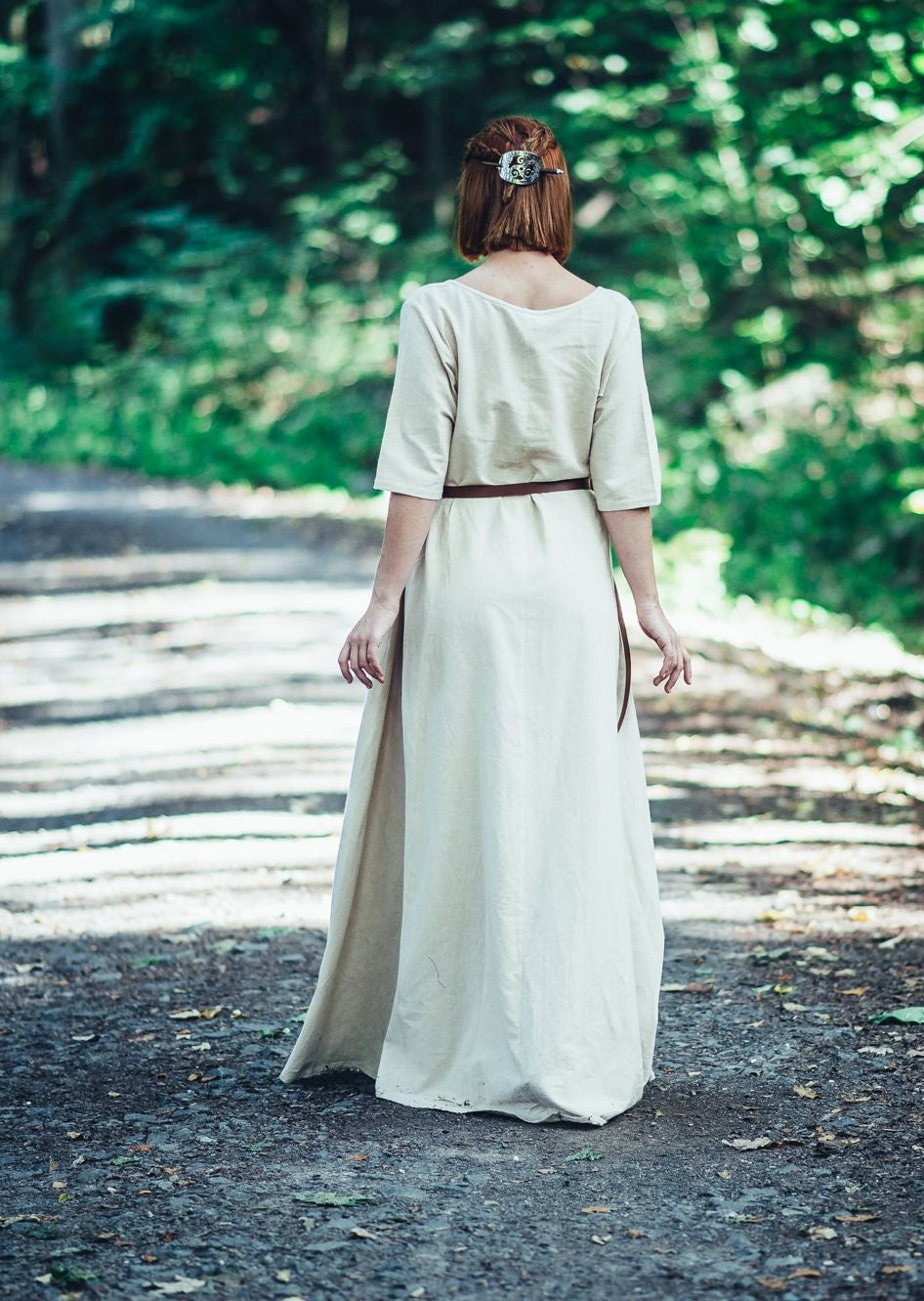 (Early) medieval dress Brida, natural