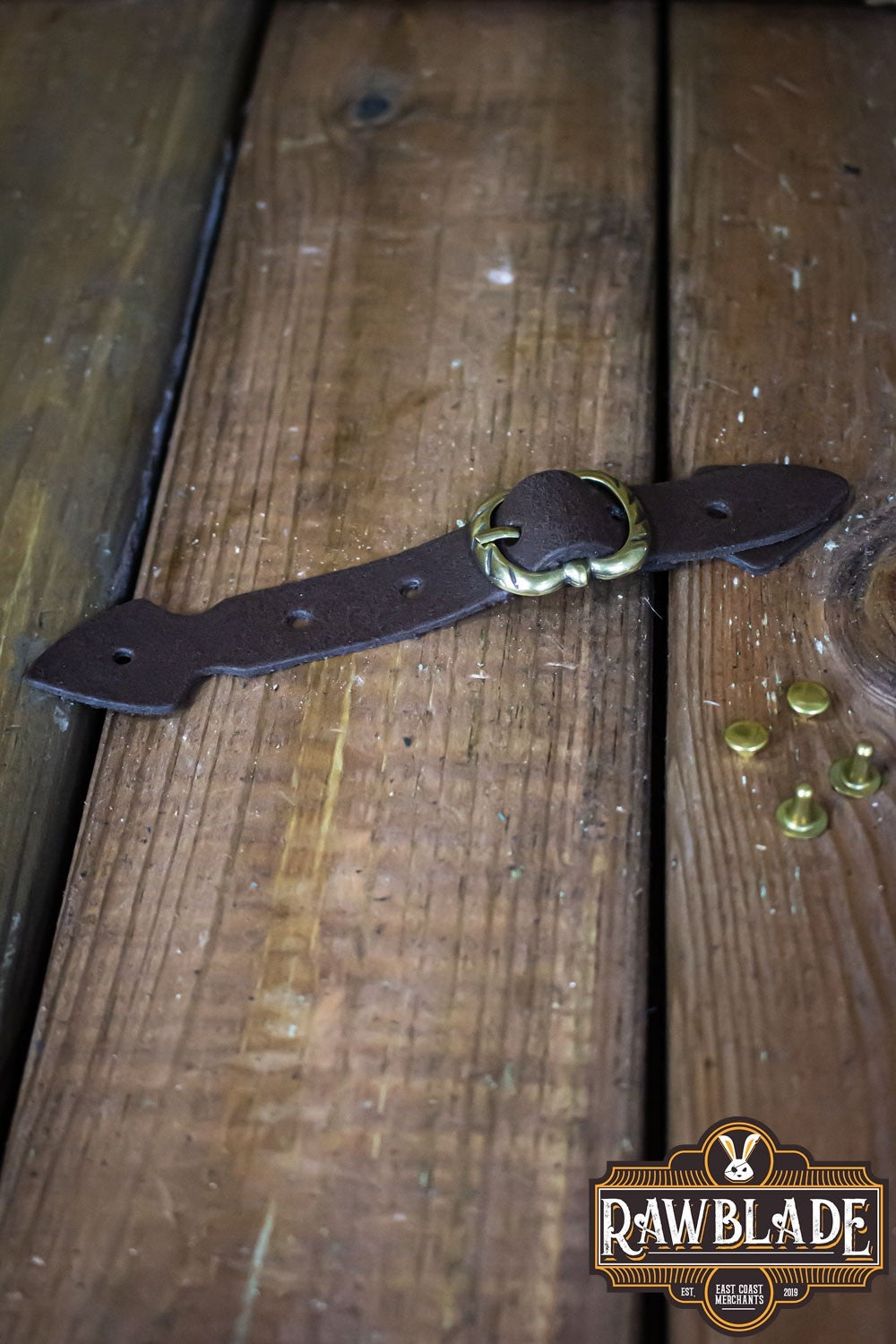 Strip with buckle - Brown and Golden