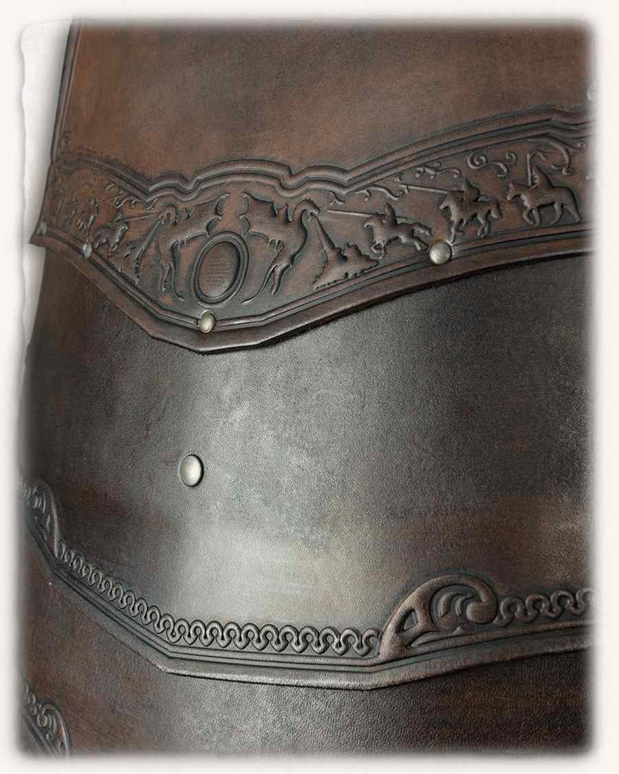 Leather cuirass Gawain, brown