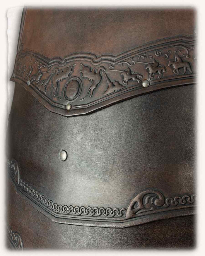 Leather cuirass Gawain, brown