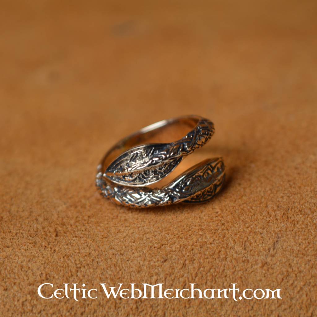 Roman snake ring Herculaneum, bronze