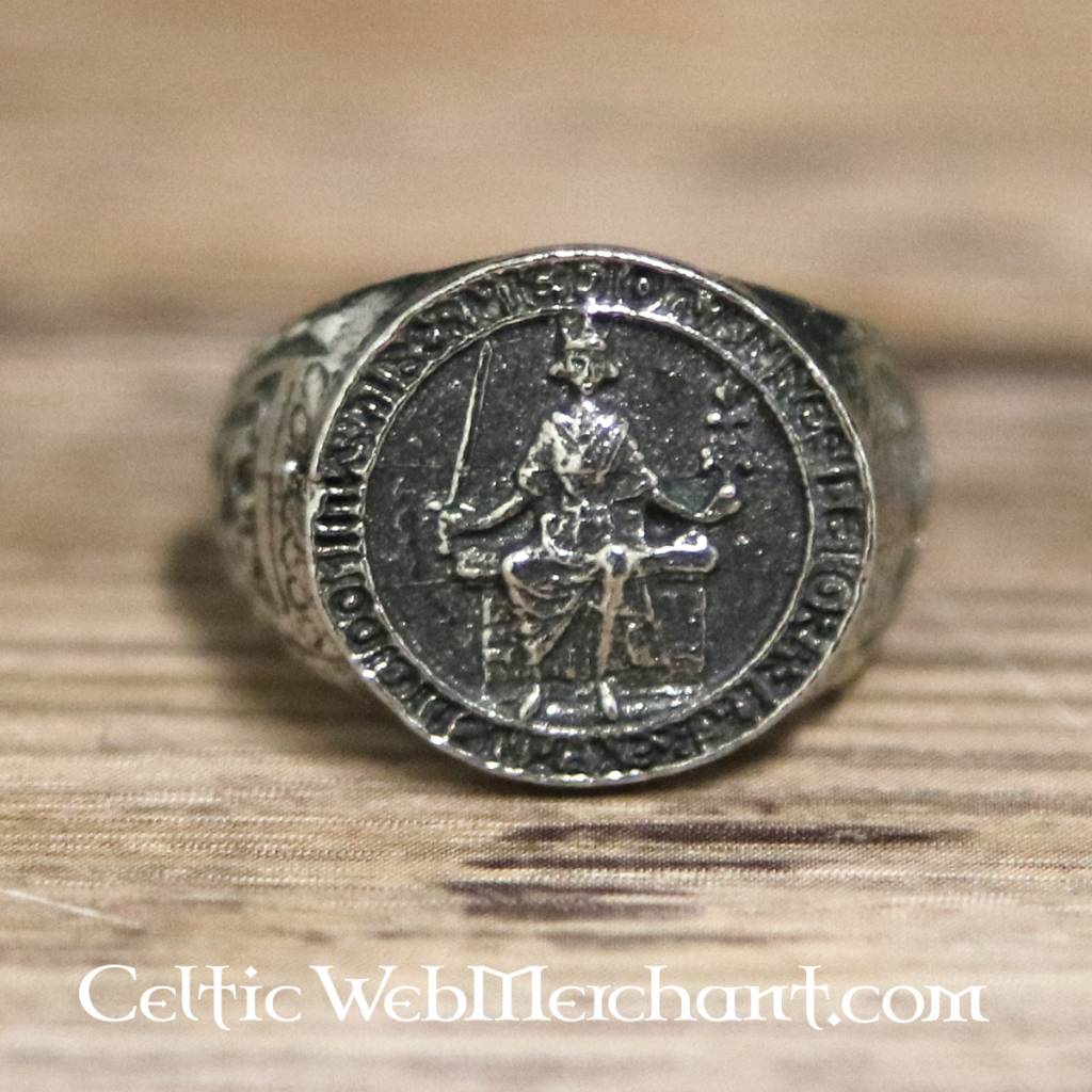 Magna Carta seal ring, pewter