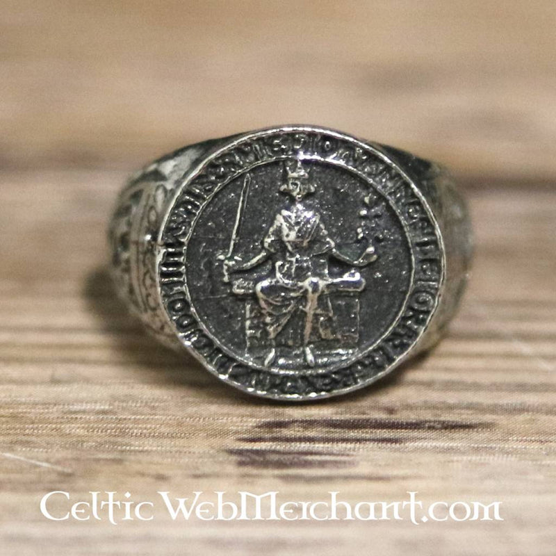 Magna Carta seal ring, pewter