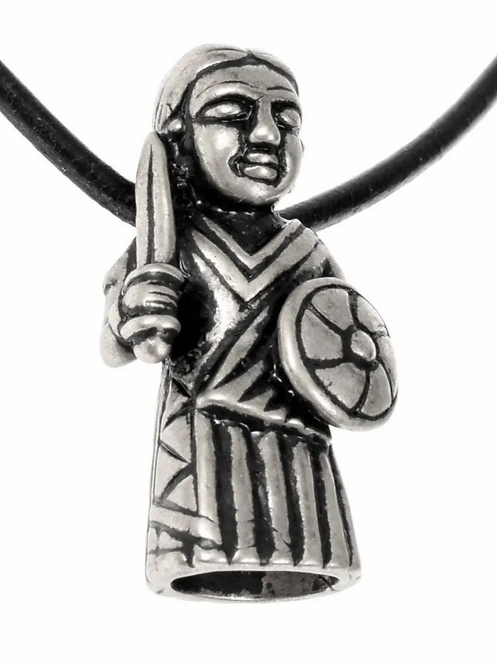 Viking valkyrie-amulet Harby, silvered bronze