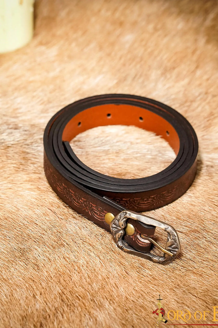 Leather belt Melian, 130 cm, brown