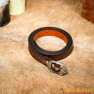 Leather belt Melian, 130 cm, brown
