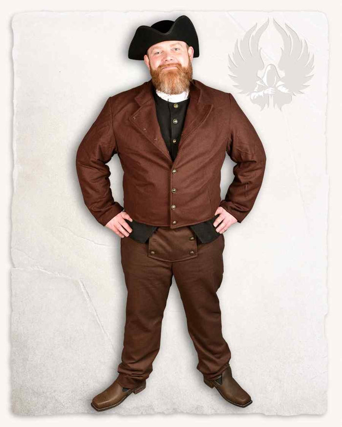 Fall front breeches Pollard, late 18th century, brown