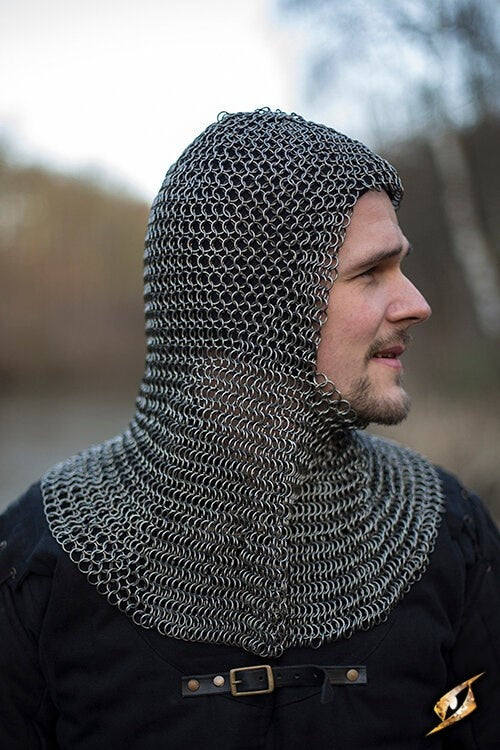 Chainmail coif Alaric, 9 mm