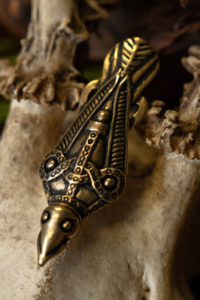 Vendel Bird Fibula Uppåkra, bronze