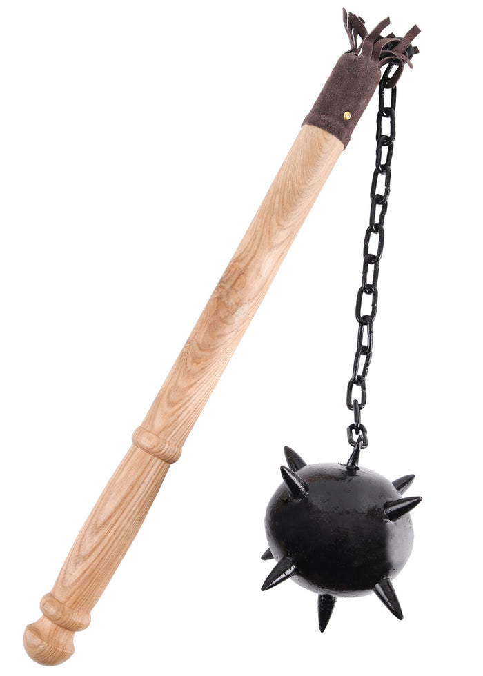 Flail with wooden ball