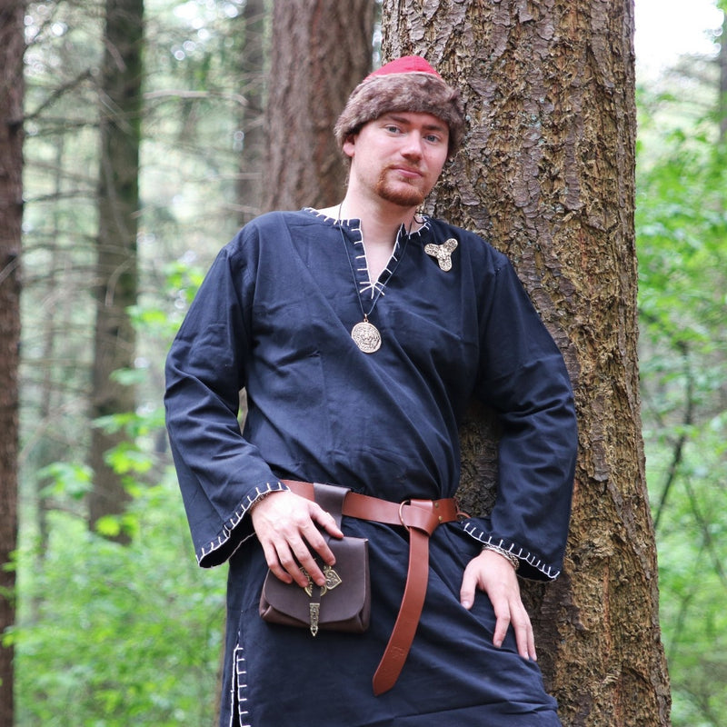 Cinturón con martillo de Thor, marrón