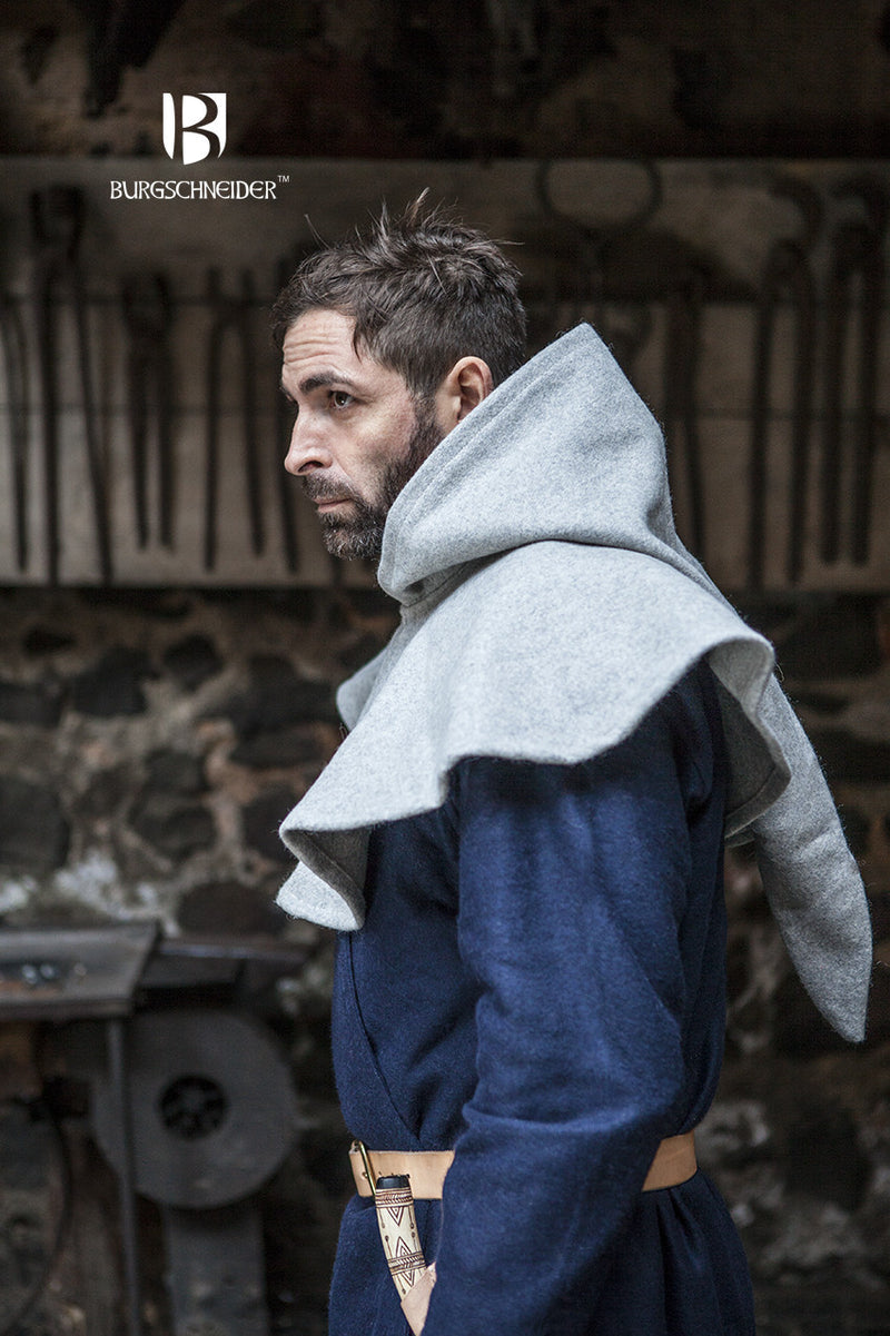 Capiroto Cucullus, gris, mezcla de lana