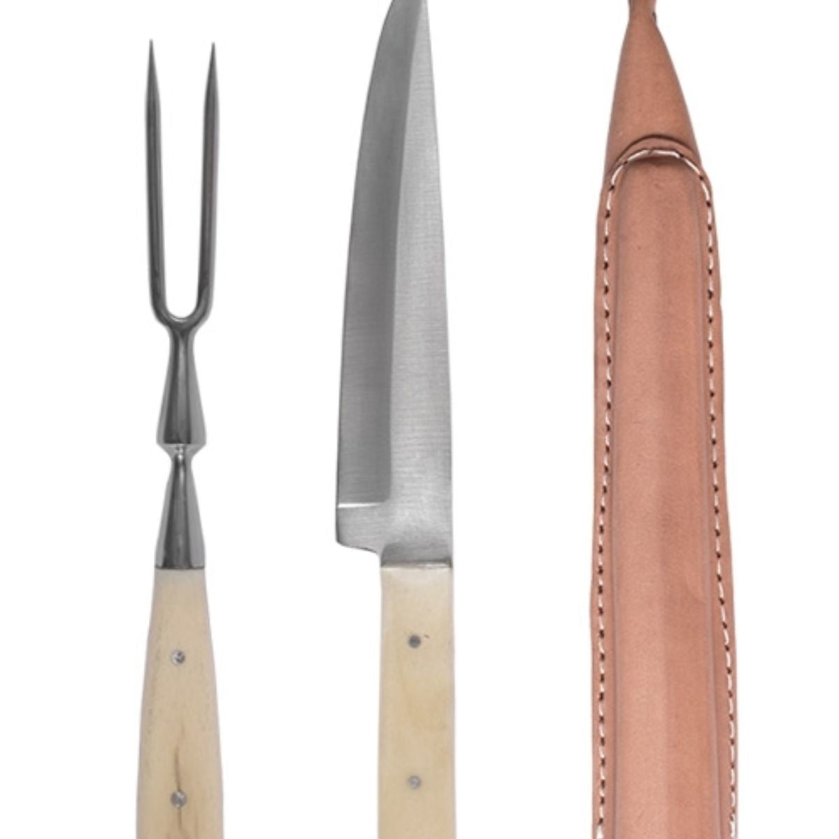 15th-16th century cutlery set knife and fork, stainless steel