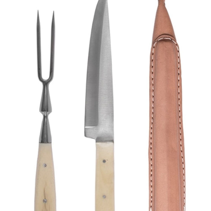 15th-16th century cutlery set knife and fork, stainless steel