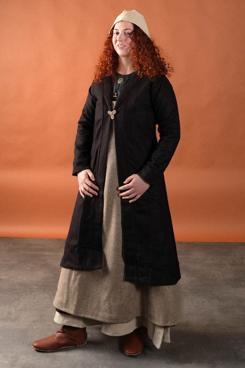 Birka cloak Aslaug, wool blend, brown