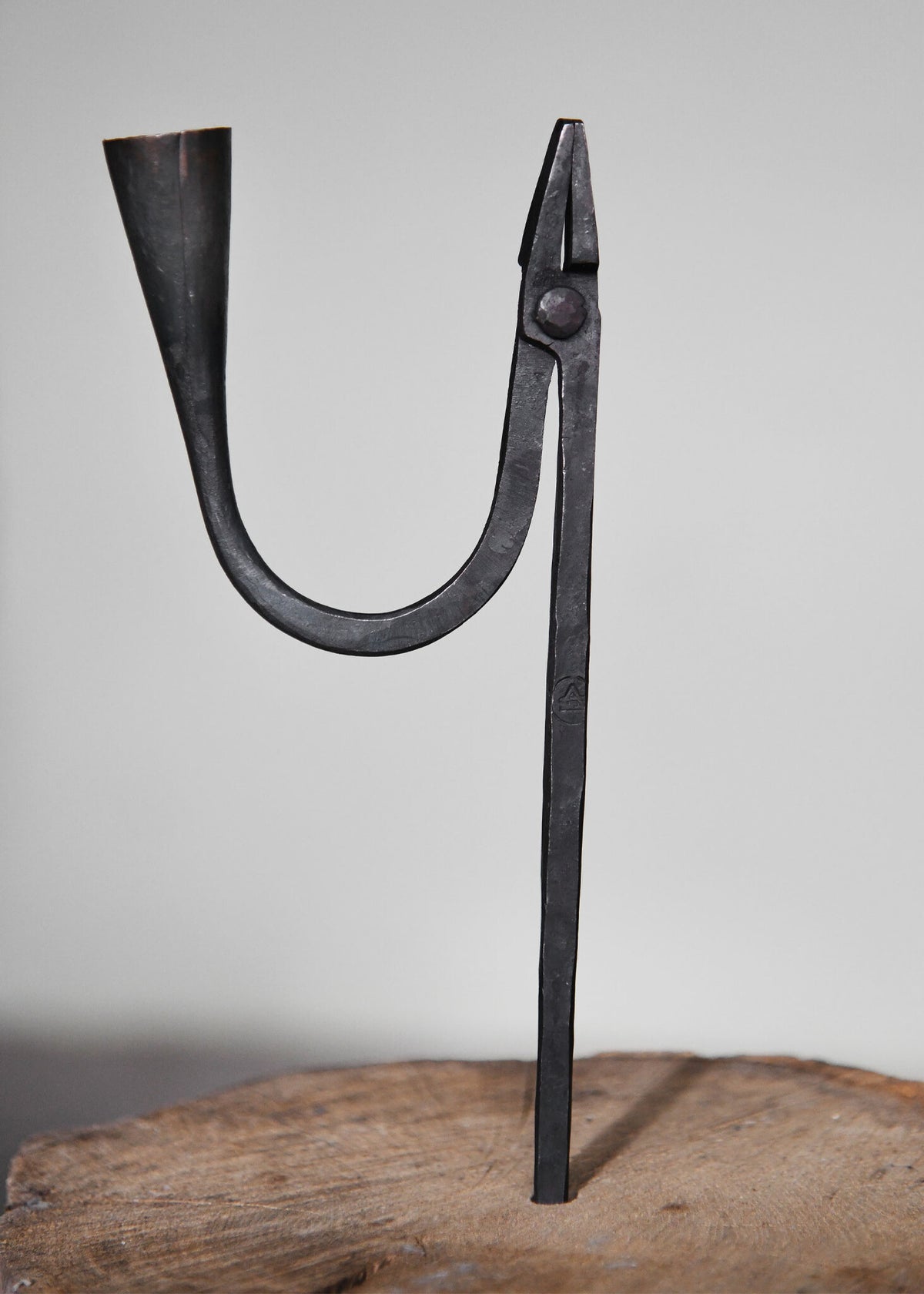 Hand-forged candlestick