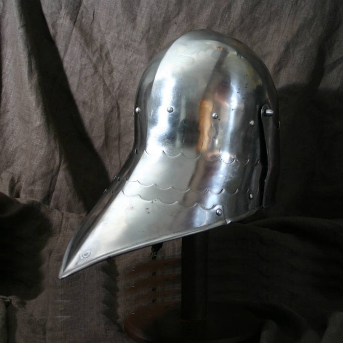 Sallet with visor 1480, 2 mm (battle-ready)