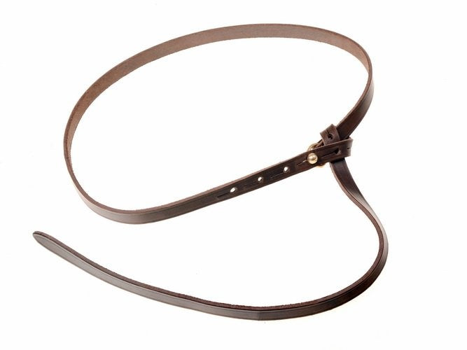 Celtic La Tene belt with belt hook, brown