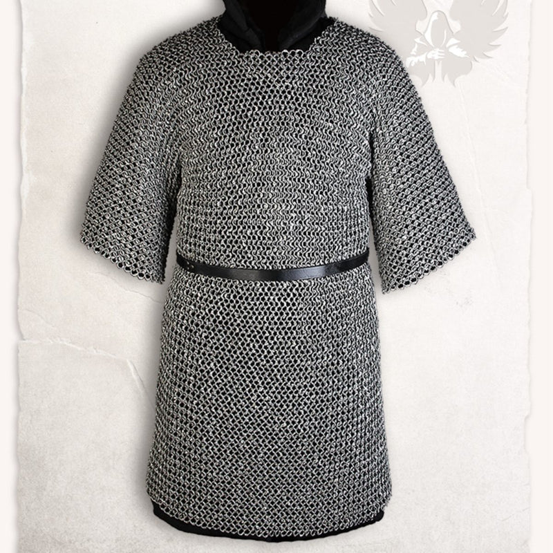 Haubert, anneaux ronds, rivets ronds 9 mm