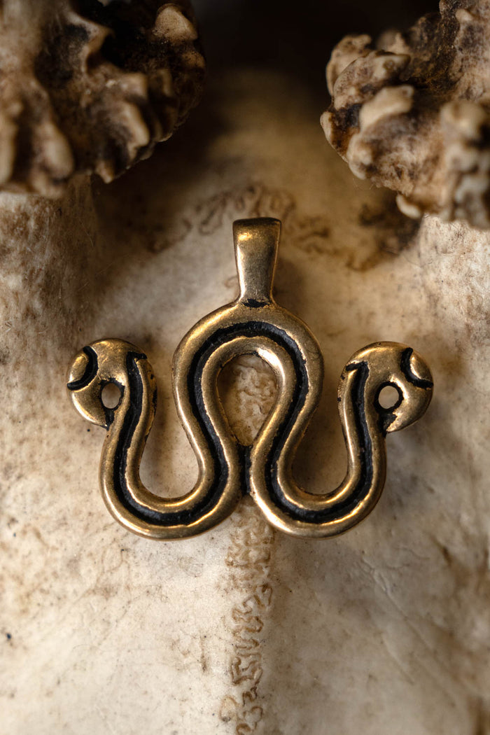 Viking jewellery divider Snake, bronze