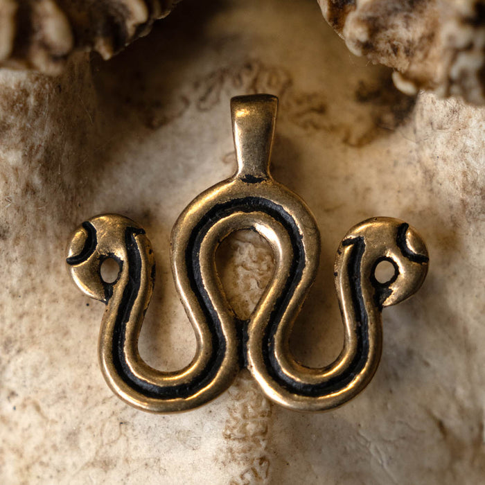 Viking jewellery divider Snake, bronze
