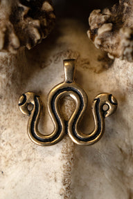 Viking jewellery divider Snake, bronze