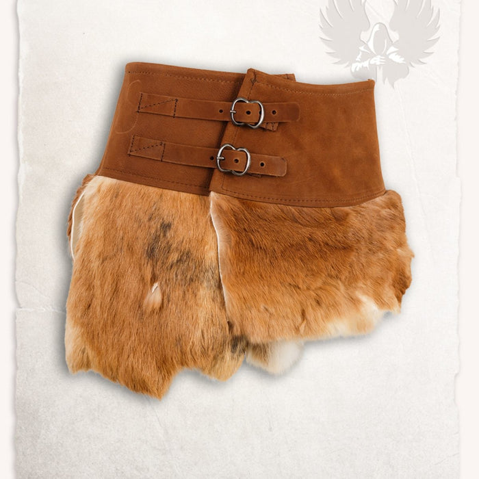 Karya fur skirt, brown
