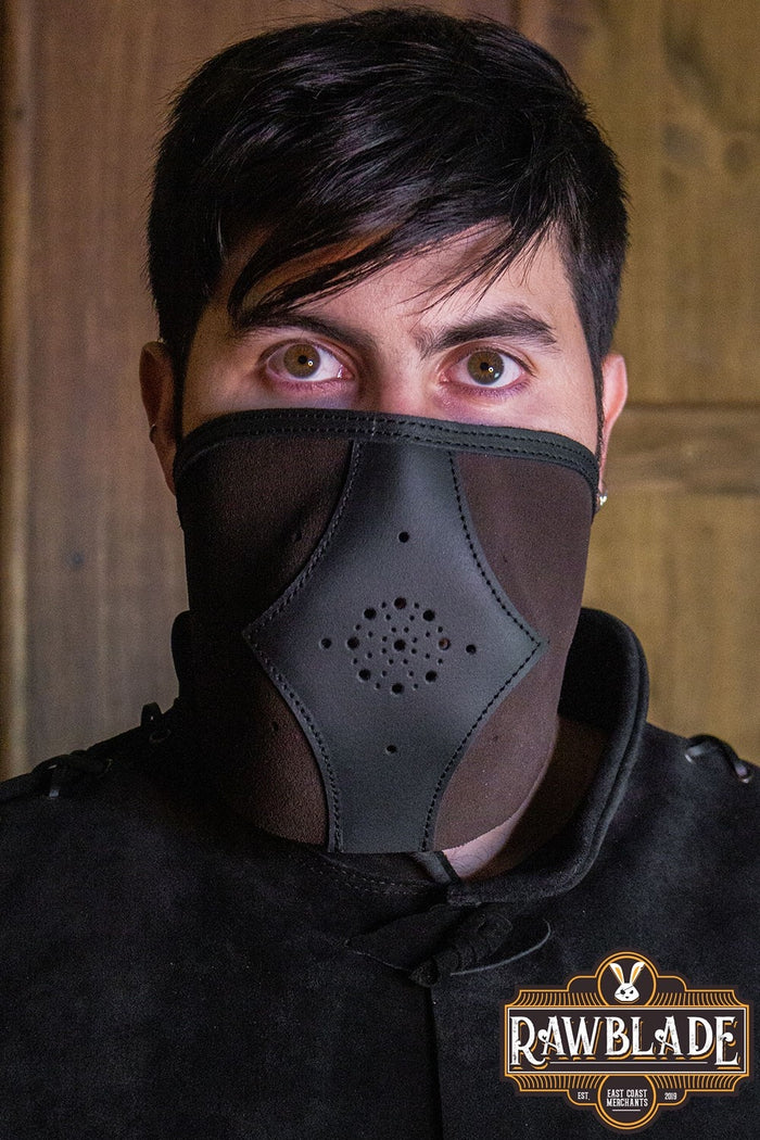 Akku split leather hood, brown