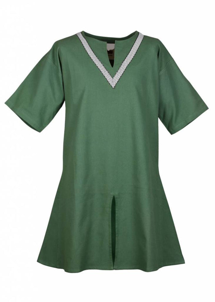 Birka tunic Knut, short sleeves, green
