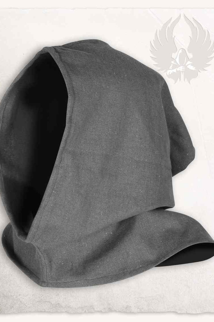 Medieval hood, grey