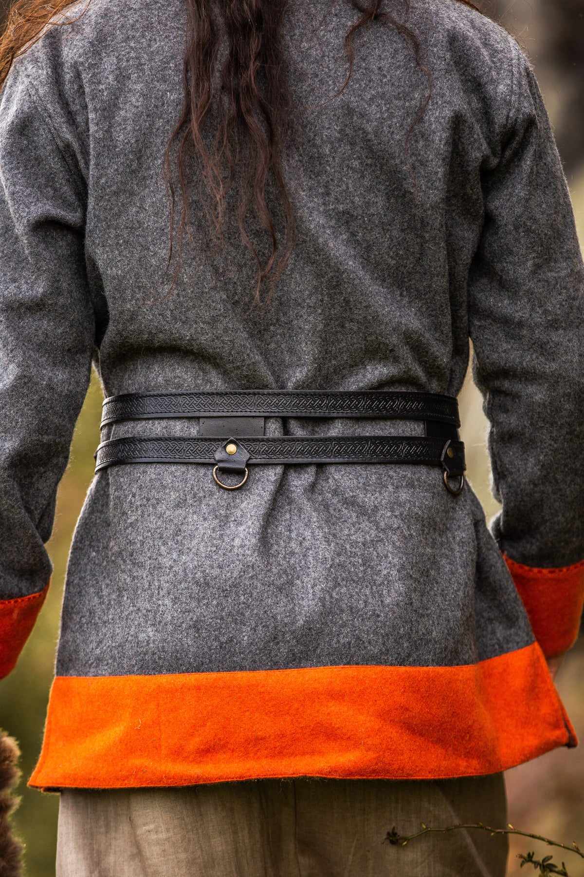 Double Viking belt Floki, black