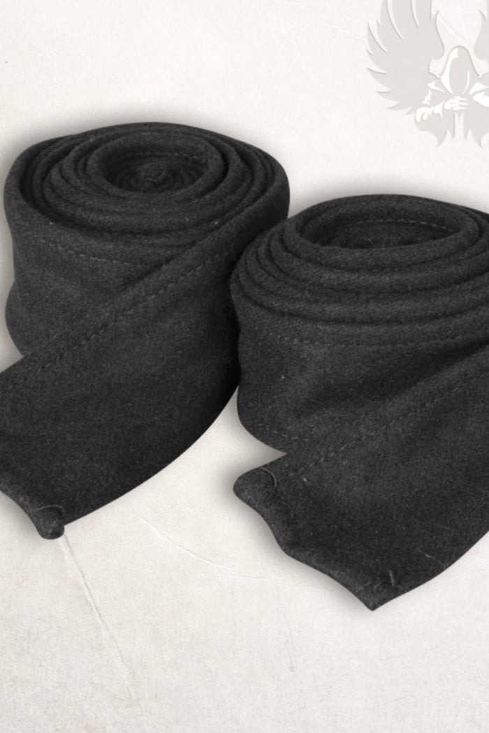 Arm wrappings Hamond, wool blend, black