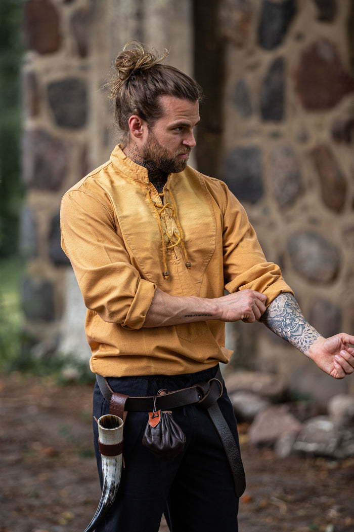 Hand-woven shirt, honey