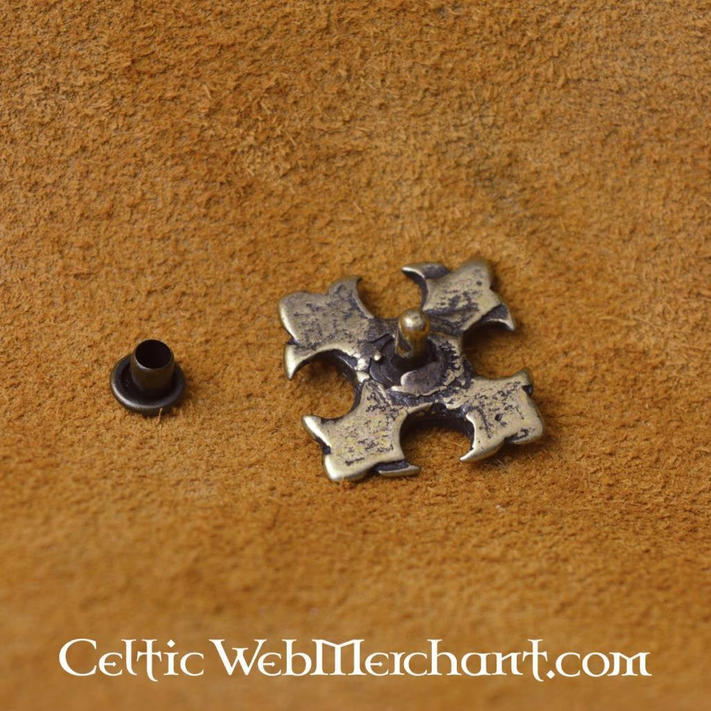 Medieval lily (set of 5 pieces), silvered bronze